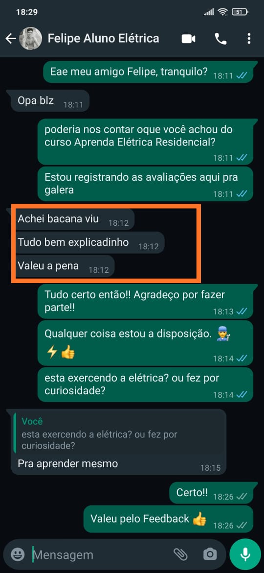 Depoimento aluno 2