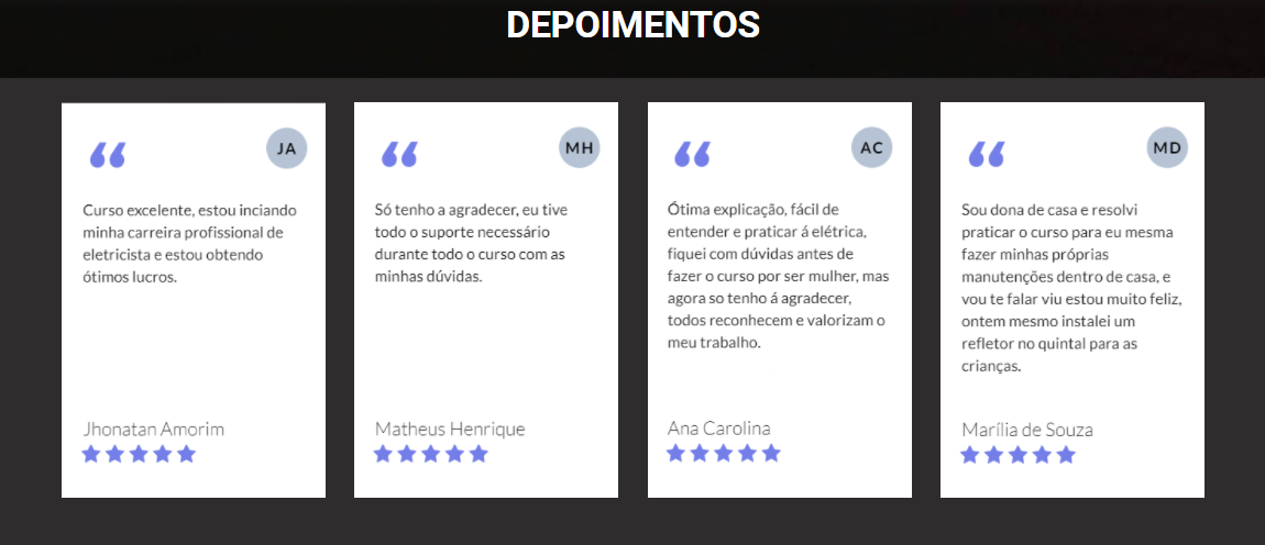 Depoimento aluno 4